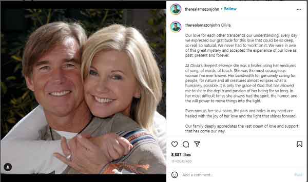 John Easterling shared picture with late wife